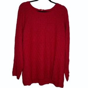 VERVE AMI Fiery Red Sweater Top